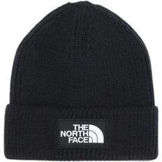 The North Face TNF Logo Box Cuffed Beanie - TNF Black