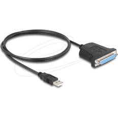 DeLock Kabeladaptere Kabler DeLock USB A-DB-25 0.8m