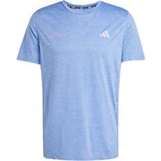 adidas Men Running Own The Run Melange T-shirt - Blue Fusion