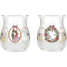 Multifarvet Fyrfadsstager Holmegaard Christmas 2025 Julelyslygte H7.5 cm 2 Stk Fyrfadsstage 2stk