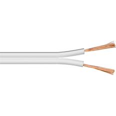 Wentronic Unterminated Speaker Cable Roll - 0.75 mm² - 50 m - White 50m