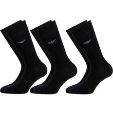 Emporio Armani Men Socks Emporio Armani Men's Crew Socks 3-pack - Black