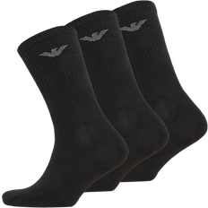 Emporio Armani Men's Crew Socks 3-pack - Black