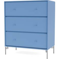 Montana Furniture Carry with Leg Azure/Matt Chrome Chest of Drawer 69.6x82.2cm
