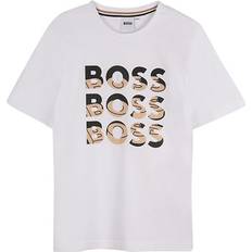 Boy's Repeat Logo T-Shirt  - White