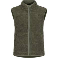 Urberg Kids' Åheim Pile Vest, 134/140, Deep Lichen Green