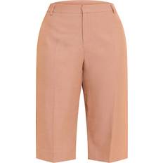 PrettyLittleThing Shape Tailored Woven Longline Shorts - Mocha