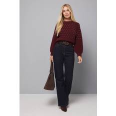 Cut-Out Jumpers Wallis Petite Berry Stud Embellished Jumper