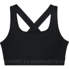 Under Armour Crossback Mid Women's Sports Bra - Black/Jet Gray