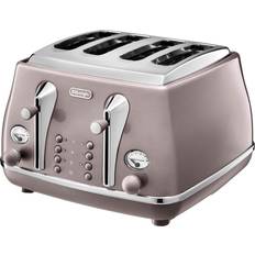 De'Longhi Toasters De'Longhi Icona Metallics 1.7L Kettle 4 Slice Toaster