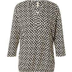 Soyaconcept S Bluser Soyaconcept Scfelicity AOP 519 Langærmede Bluse - Sort/Hvid