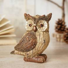 Owl Brown 12cm H x 10cm W x 8cm D