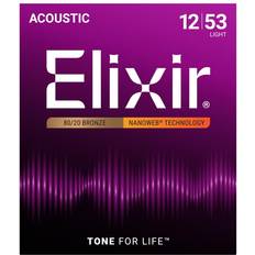 Elixir 11002 Acoustic 80/20 Bronze with Nanoweb Coating Extra Light (.010 - .047)