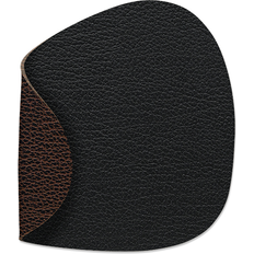 Lind DNA Bull Curve Reversible Black Brown Coaster