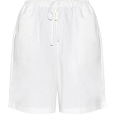 PrettyLittleThing Linen Blend Longline Shorts - White