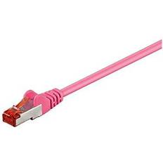 Goobay S/FTP Cat6 RJ45 - RJ45 M-M Rose 2m