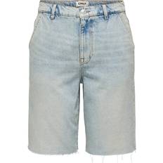 Only Onlruth MW Loose Long DNM Shorts - Blå