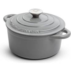 Orrefors Jernverk Light Grey with lid 2.8 L 22 cm