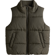 134/140 - Drenge Polstrede veste H&M Vandafvisende Puffervest - Mørkegrøn