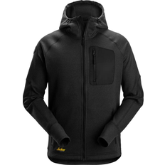 S - Unisex Arbejdstøj Snickers Workwear 8041 Fleece Hoodie - Black
