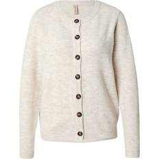 Soyaconcept Trøjer Soyaconcept Scorlean 2 Cardigan Akryl - Creme