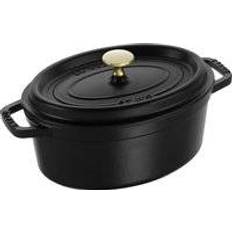 Staub Cast Iron Black with lid 2.35 L 23 cm