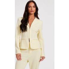 Blazers Quiz Yellow Tailored Blazer New Look - UK 10