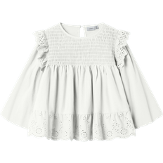 134/140 - Drenge Bluser & Tunikaer Name It Bluse NkfFitora 2 4 Shirt - Hvid