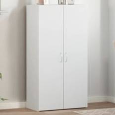 File White 60x32x115 cm Engineered Wood