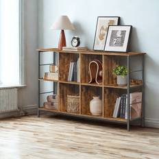 B&Q Shelves B&Q Industrial 3 Tier Wide Bookcase Storage Shelves Book Shelf