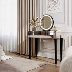 Laguna Silver With Zara Black LED Mirror