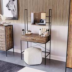 Irons Dressing Tables Lassic Brooklyn Dark Wood 1 Drawer Bedroom Dressing Table