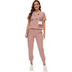 Work Clothing Sets Shein Surgical Uniforms Woman Scrub Set Nurse Beauty Salon
