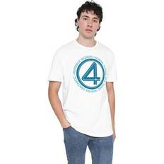 Fantastic Four Superhero Team T-shirt S-5xl White