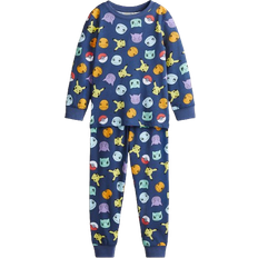 H&M Printed Cotton Jersey Pyjamas - Blue/Pokémon (1232761059)