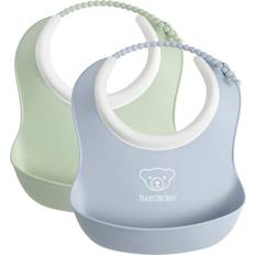 BabyBjörn Nappar & Bitleksaker BabyBjörn Liten Haklapp, 2-pack, Blekgrön/Blekblå