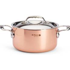 De Buyer Kastruller & Stekpannor De Buyer Prima Matera Copper med lock 3 L 20 cm