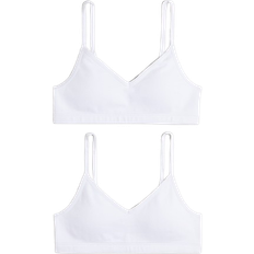 Vita Toppar Barnkläder H&M Vadderad Kort Topp 2-Pack - Flicka
