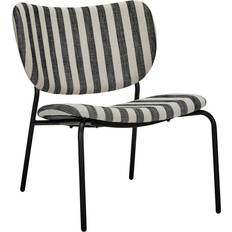 Steel - White Lounge Chairs House Doctor Longa Black/White Lounge Chair