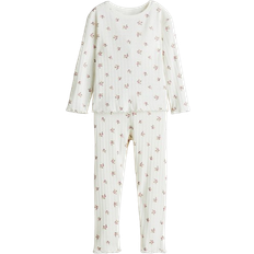 H&M Ribbad Bomullspyjamas - Flicka