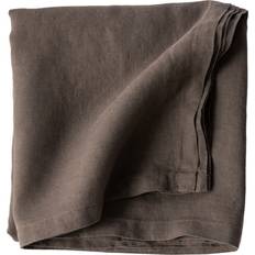 Tell Me More Linen Tablecloth Brown