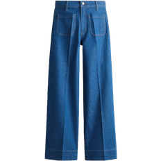 H&M Wide High Jeans - Blå