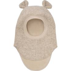 Beige - Drenge Elefanthuer Huttelihut Elefanthue Uldfleece Dobbelt Melange - Beige