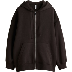 H&M Oversized Munkjacka - Mörkbrun