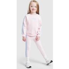 adidas Colour Block Linear Crew Tracksuit Infant - Pink