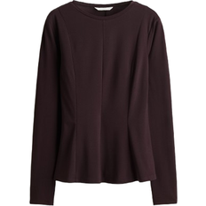 H&M Peplum Top - Burgundy