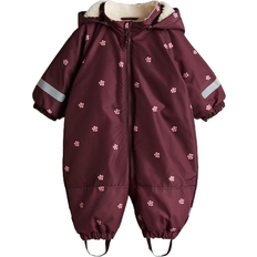 H&M Baby Vattenavvisande Overall - Plommonlila/Blommig