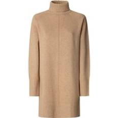 Långa klänningar - Ull Pepe Jeans Casual Polyester Lång Ärm - Beige
