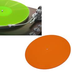 Acrylic Turntable Mat 12in Orange Reduce Noise
