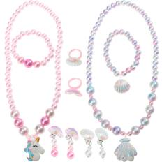 Children Jewellery Sets Inoomp Acrylic Jewelry Set Pink Necklace - Kids